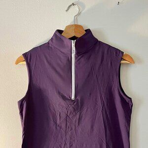 Tailored Sportsman Icefil Ziptop Sleeveless Sun Shirt | Purple Silver | Medium